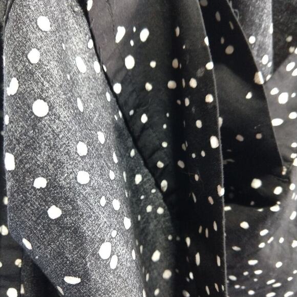 Eileen Fisher Shift Dress Size XXS Black Sleeveless Poplin Geometric Print - Picture 7 of 7